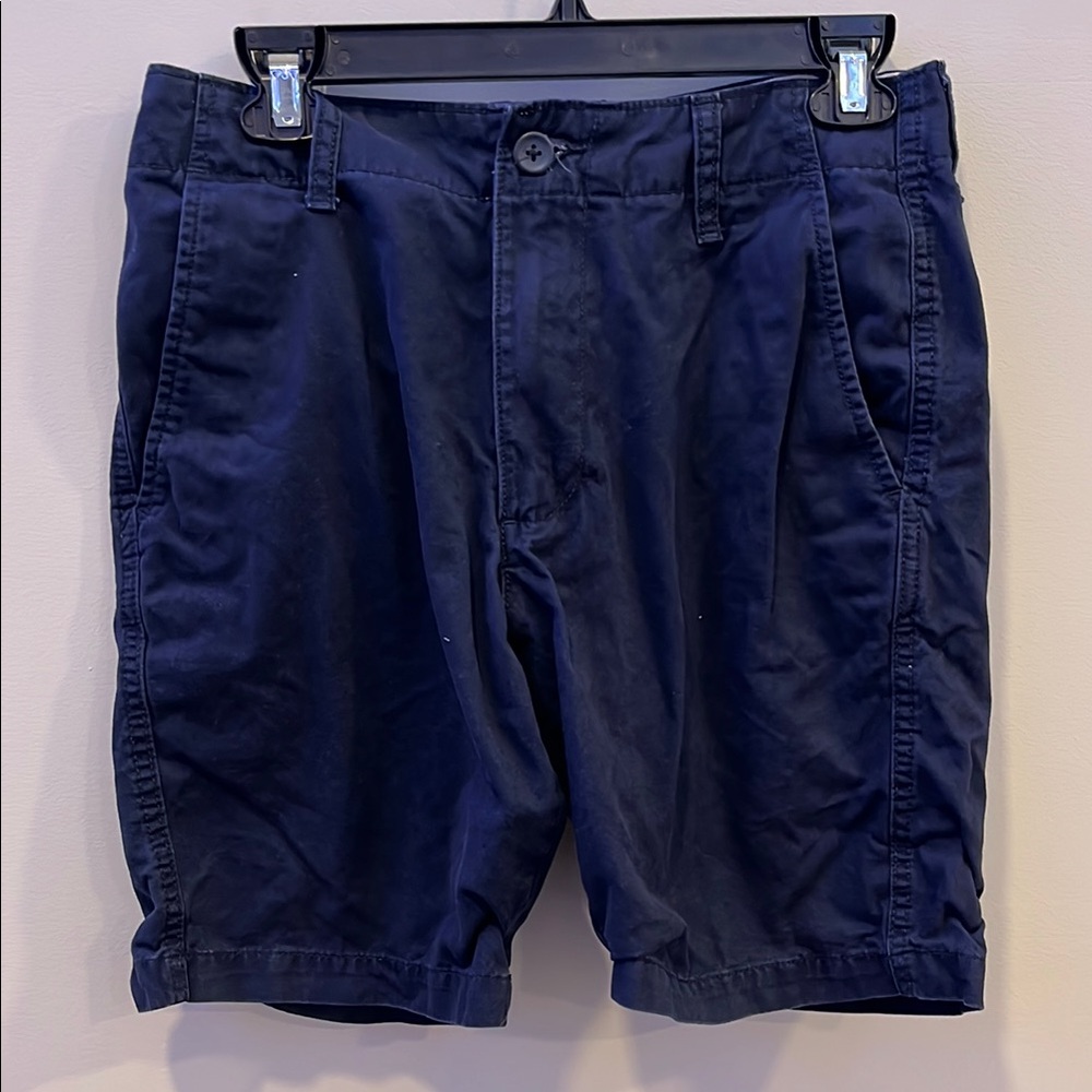 Old Navy Blue Cargo Shorts Lived-In Straight